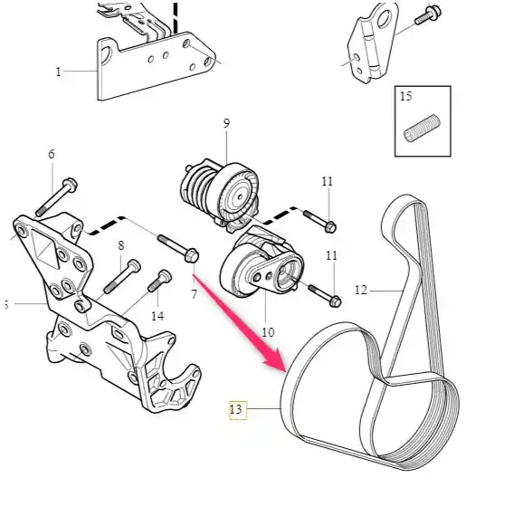 Premium Pasek sprężarki klimatyzacji S40 C30 C70 V50 V70 Volvo