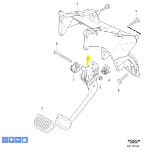 Pedał hamulca skrzynia automatyczna Volvo XC90 2016 Wyjątkowa oferta