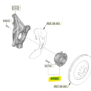 Taniej Piasta koła przedniego Hyundai Tucson