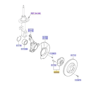 Premium Piasta koła przedniego KIA Optima / Sportage - wyprzedaż