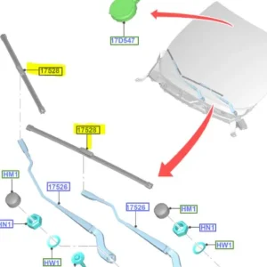 Ograniczona ilość Pióra wycieraczek szyby czołowej Ford EcoSport 2013 2017 - wyprzedaż