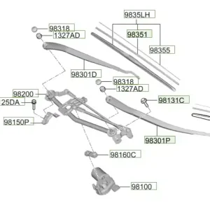 Dostępne od ręki Pióro wycieraczki Hyundai Elantra - wyprzedaż