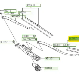 Ograniczona ilość Pióro wycieraczki Hyundai I40 - wyprzedaż