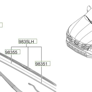 Zamów dziś Pióro wycieraczki pasażera Hyundai Tucson (2024)