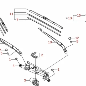 Pióro wycieraczki Prawe Suzuki Swace - wyprzedaż Oferta limitowana