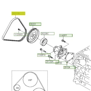 Darmowy zwrot Pasek klinowy Hyundai I30 (2009) - wyprzedaż