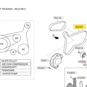 Pasek klinowy Hyundai I30 (2020-2024) Oferta limitowana