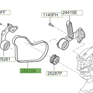 Pasek klinowy Hyundai Kona / Elantra / Ioniq Hybrid Kup online