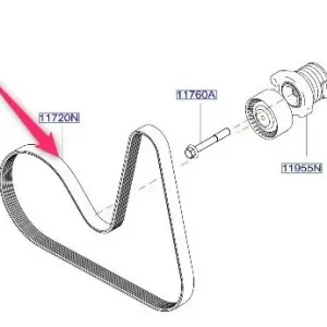 Darmowy zwrot Pasek klinowy napędu NISSAN
