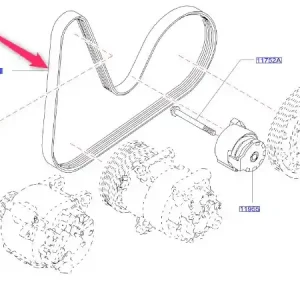 Łatwy zwrot Pasek klinowy napędu NISSAN
