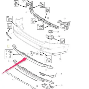 Bezpieczna płatność Płyta ochronna zderzaka tylnego