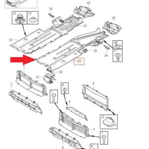 Wysoka jakość Płyta osłona dolna lewa przednia Volvo
