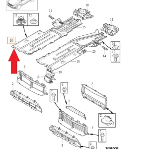 Premium Płyta osłona dolna prawa przednia Volvo