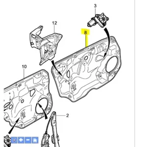 Premium Płyta wewnętrzna drzwi prawy przód XC60 Volvo
