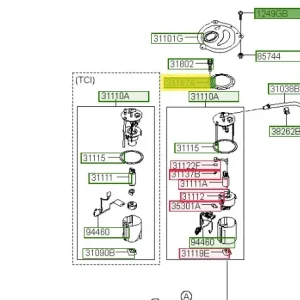 Niska cena Płytka pompy paliwa Hyundai IX35 / Tucson (2014) - wyprzedaż