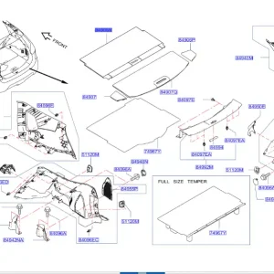 Podłoga bagażnika nissan xtrail 2014 - wyprzedaż Tani