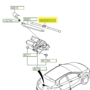 Pióro wycieraczki tył Hyundai I30 - wyprzedaż Wybór klientów