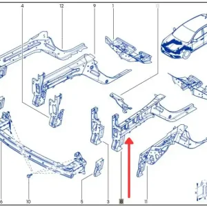 Podłużnica lewa przód RENAULT MEGANE IV Wyprzedaż