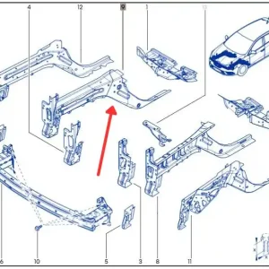Podłużnica prawa przód RENAULT MEGANE IV Najlepsza cena