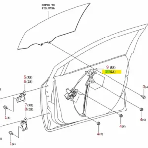 Sprawdź teraz Podnośnik szyby drzwi lewy Suzuki Swace - wyprzedaż