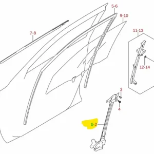 Podnośnik szyby drzwi prawy przód Suzuki Vitara Ostatnia szansa