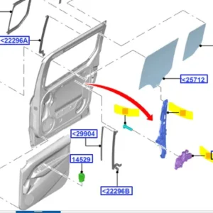 Zniżka Podnośnik szyby tylnej lewej transit connect 2013FORD