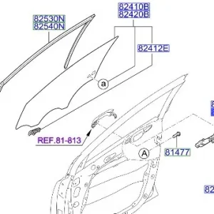 Podstawa klamki drzwi prawy przód KIA Darmowa dostawa