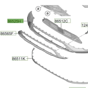 Pokrywa dolna zderzaka przedniego Hyundai I20 / Bayon (2021) Dostępne od ręki