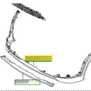 Pokrywa dolna zderzaka przedniego Hyundai Tucson (2016) Zniżka