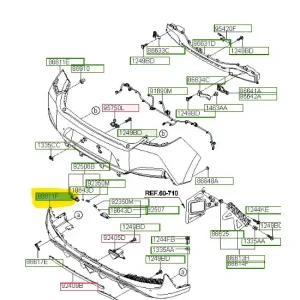 Wyjątkowa oferta Pokrywa dolna zderzaka tylnego Hyundai I30 - wyprzedaż