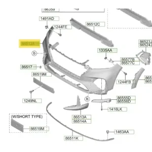 Sprawdź teraz Pokrywa górna zderzaka Hyundai Tucson (2018)