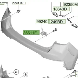 Kup online Pokrywa górna zderzaka tylnego Hyundai I30 (2020)