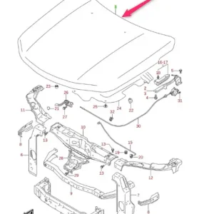 Niska cena Pokrywa komory silnika Suzuki