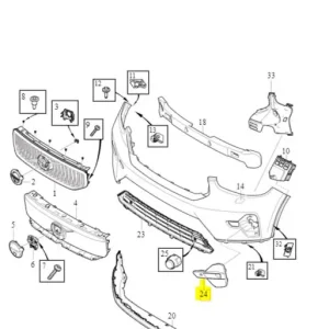 Pokrywa lewa zderzaka przedniego XC40 ex 40 Volvo Hit sprzedaży