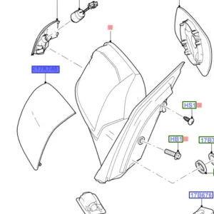 Pokrywa lusterka prawego Ford Focus MK2 - wyprzedaż Rabat
