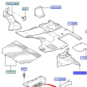 Najlepsza cena Pokrycie boczka lewego bagażnika Ford Transit 2006-2014 - wyprzedaż
