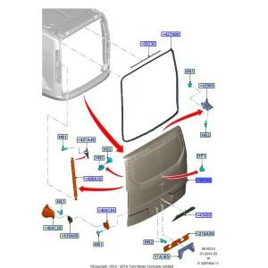 Pokrywa bagażnika 2012FORD - wyprzedaż Hit sprzedaży