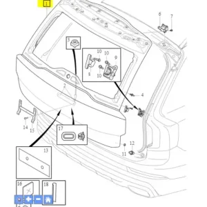 Rabat Pokrywa bagażnika 2016