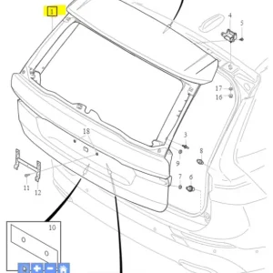Tylko dziś Pokrywa bagażnika 2018