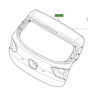 Ograniczona ilość Pokrywa bagażnika KIA RIO 20-25
