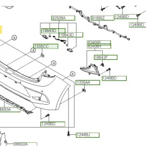 Pokrywa zderzaka tylnego Hyundai I20 (2018) Wyprzedaż