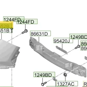 Hit cenowy Pokrywa zderzaka tylnego prawa Hyundai Tucson (2022)