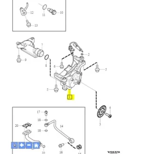 Obniżka ceny Pompa oleju S60 V60 XC90 V40 b4204t27 / T29 / T34 / T35