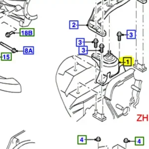 Szybka dostawa Poduszka silnika mondeo MK1 FORD - wyprzedaż