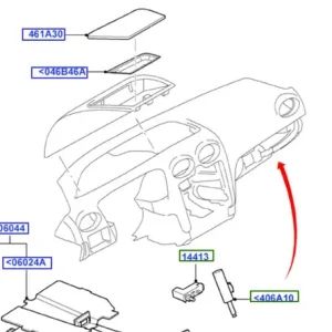 Szybka dostawa Pokrywa schowka górnego focus MK2
