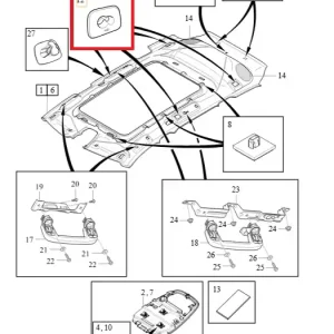 Pokrywa zaślepka mocowanie siatki XC60 V60 ii Volvo Oferta czasowa
