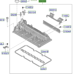 Pokrywa zaworowa Kia ProCeed 20-25 Ostatnie sztuki