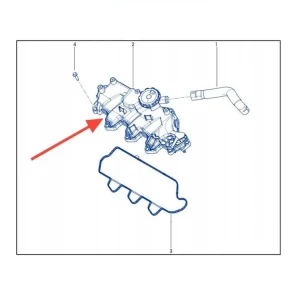 Pokrywa zaworów / odma 1.5 dCi K9K RENAULT MERCEDES CITAN OE Nowy