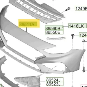 Tylko dziś Pokrywa zderzaka przedniego Hyundai I30 (2020)