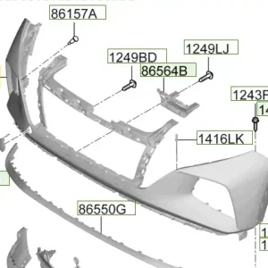 Pokrywa zderzaka przedniego Hyundai Tucson (2022) Sprawdź teraz